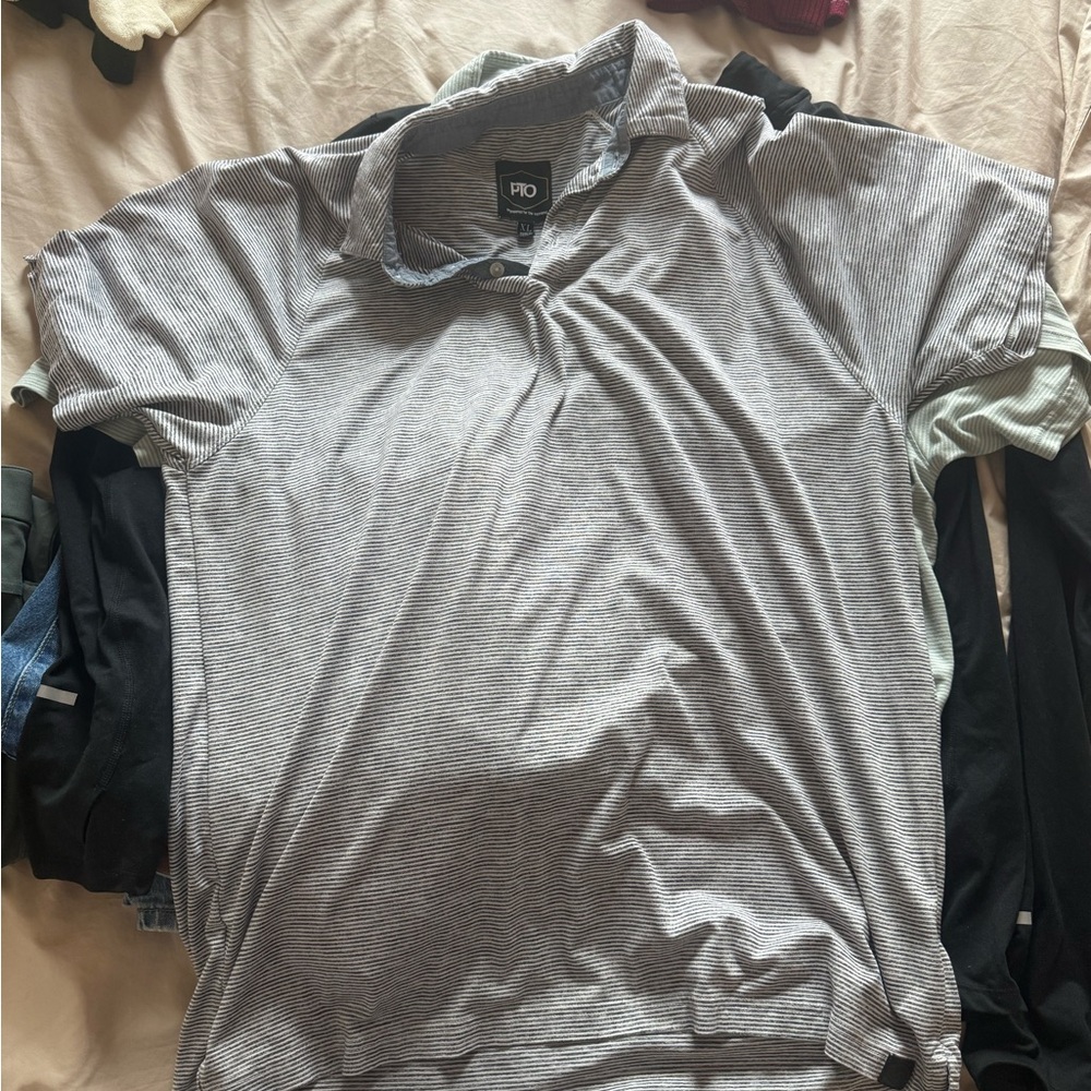 Men's Light Gray golf Polo